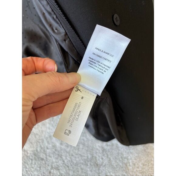 NWOT VERONICA BEARD Rickie Black Dickey Jacket, Sz 8, $795 - Picture 8 of 14